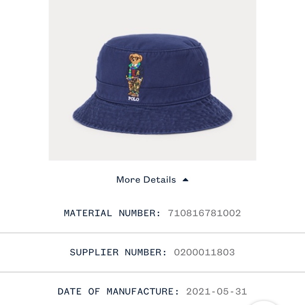 Polo bear bucket hat